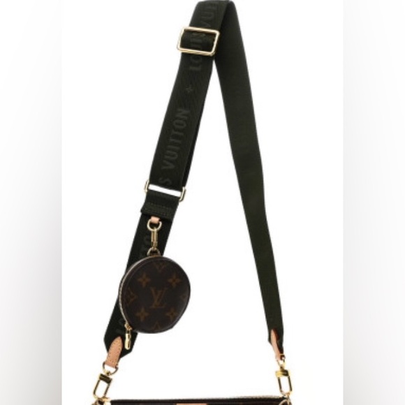 Louis Vuitton Handbags - Louis Vuitton Bandouliere Black Monogram Crossbody Strap Conversion for Pochette